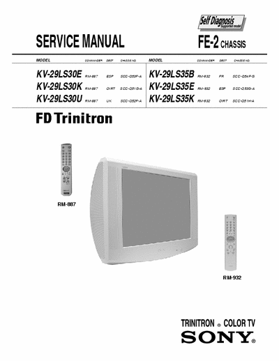 SONY KV-29LS30E full service pdf.rar.